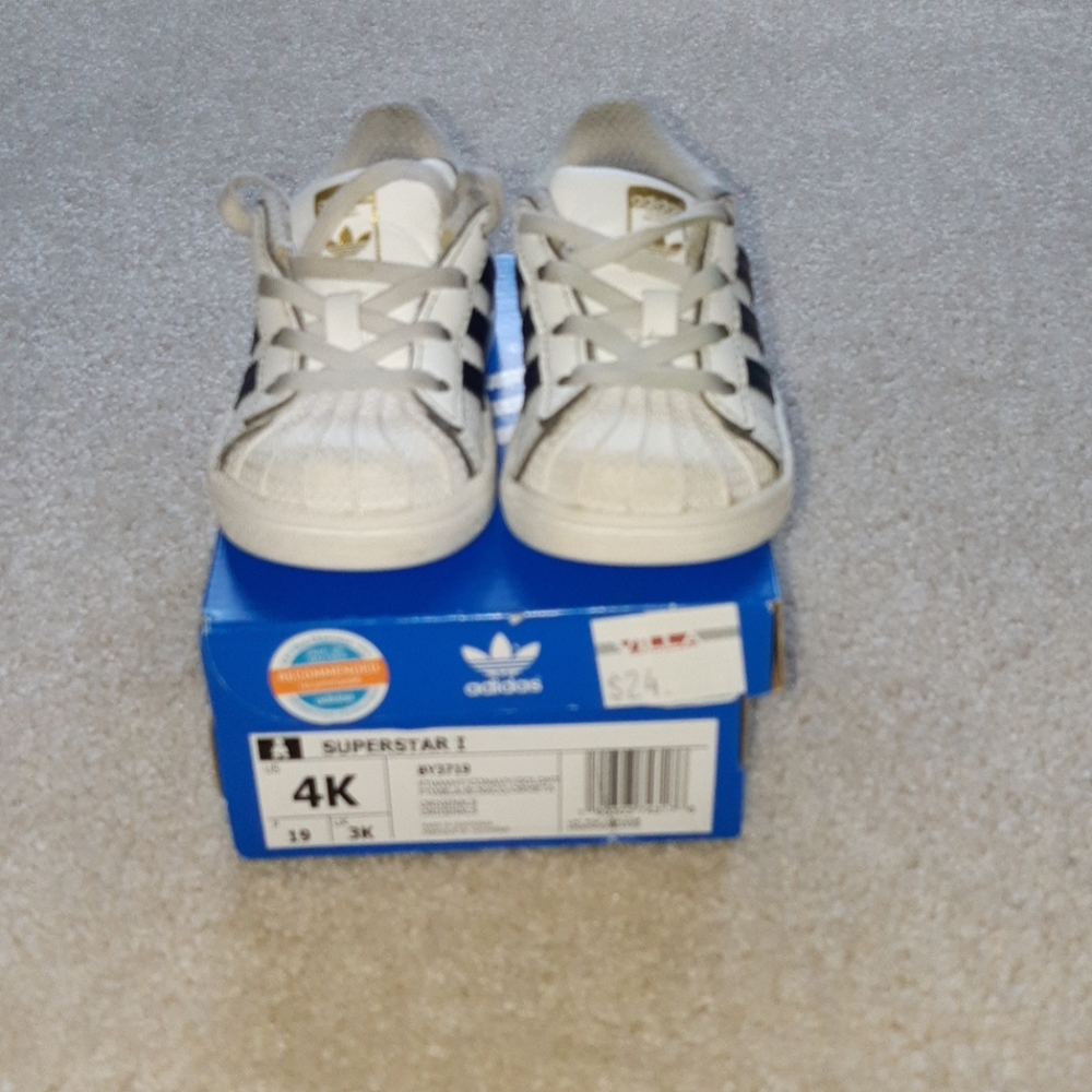 Adidas Superstar I navy & white sneakers